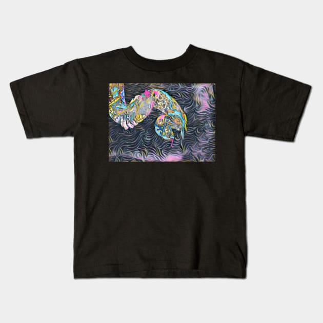 Python 12 Kids T-Shirt by Mr. Leon Artwork